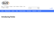 Tablet Screenshot of gusbike.com